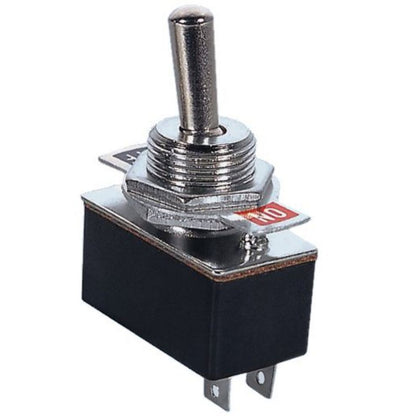 TOGGLE SWITCH 1P1T 4A ON-OFF 125VAC TH SOL W/PLATE 12MM HOLE