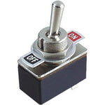 TOGGLE SWITCH 1P1T 4A ON-OFF 125VAC TH SOL W/PLATE 12MM HOLE