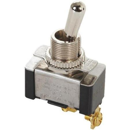TOGGLE SWITCH 1P1T 20A ON-OFF SCR THR 20A/125VAC W/IND PLATE