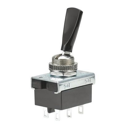 TOGGLE SWITCH 2P2T 10A ON-NONE- ON 125VAC TH SOL 12MM HOLE