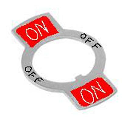 INDICATING PLATE FOR TOGGLE SW ON-0N{{