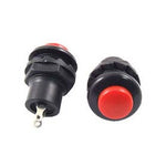 PUSH SWITCH MOM 1P1T NO THR SOL 12.5MM 3A/125VAC RED CAP