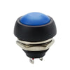 PUSH SWITCH MOM 1P1T NO THR SOL 12MM 2A 48VDC DOMED HEAD BLUE