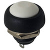 PUSH SWITCH MOM 1P1T NO THR SOL 12MM 2A 48VDC DOMED HEAD WHITE
