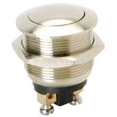 PUSH SWITCH MOM 1P1T NO THR SCR 20MM DOME HEAD 4A 125V