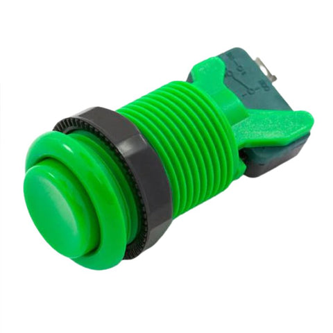 PUSH SWITCH MOM 1P2T NO/NC THR QT 3A 120VAC 28MM HOLE GREEN