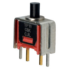 PUSH SWITCH MOM 1P1T NO PCST BLK WITH BRACKET ACTUATOR HT 3.6MM{{