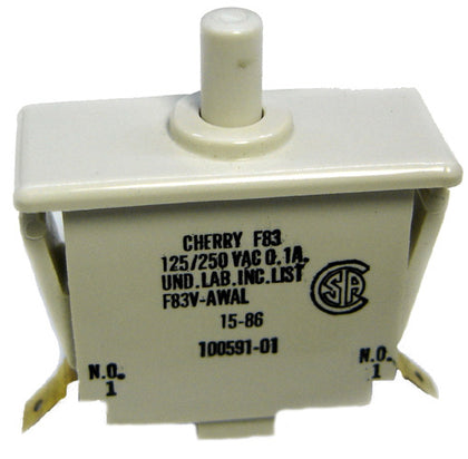 PUSH SWITCH MOM 1P1T NO SNAP QT 0.1A/250VAC 32X32X14MM WHITE{{