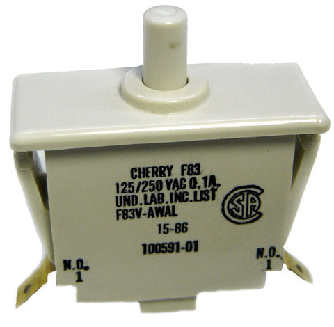 PUSH SWITCH MOM 1P1T NO SNAP QT 0.1A/250VAC 32X32X14MM WHITE{{