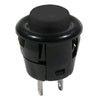 PUSH SWITCH MOM 1P1T NO SNP SOL 16MM BLACK CAP 3A/125VAC