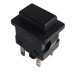 PUSH SWITCH MOM 2P1T NO SNAP TAB 6A/125VAC 13X20MM BLK