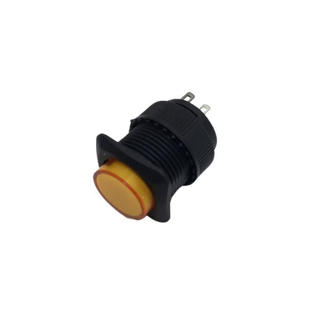 PUSH SWITCH LIT MOM YEL 1P1T 16 MM NO 3A 125V SOL