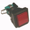 PUSH SWITCH LIT MOM RED 1P2T 24 MM NO/NC SQUARE 10A 125/250V QUI