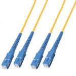 FIBER OPTIC PATCH CORD SC-SC 55M DUPELX SM 9/125UM OFNR YEL