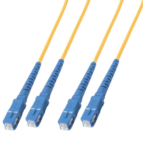 FIBER OPTIC PATCH CORD SC-SC 55M DUPELX SM 9/125UM OFNR YEL