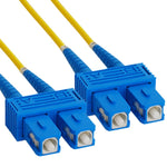 FIBER OPTIC PATCH CORD SC-SC 5M DUPLEX SM 9/125UM ORG