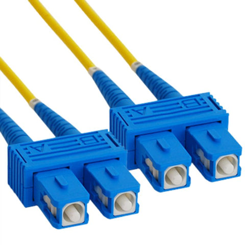 FIBER OPTIC PATCH CORD SC-SC 5M DUPLEX SM 9/125UM ORG
