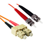 FIBER OPTIC PATCH CORD SC-ST 20M DUPLEX MM 62.5/125UM OFNR ORG
