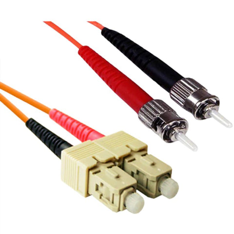 FIBER OPTIC PATCH CORD SC-ST 20M DUPLEX MM 62.5/125UM OFNR ORG