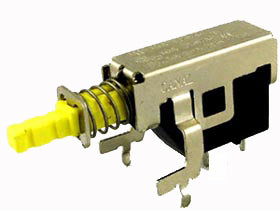PUSH SWITCH 1P1T ON-OFF PCRA LATCHING 15A 125VAC