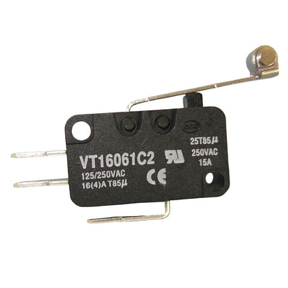 MICRO SWITCH 1P2T NO/NC 13X28MM 16A 125/25VAC WITH ROLLER LEVER