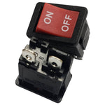 ROCKER SWITCH 1P1T 12A ON-OFF 125VAC QT 13X20MM ACTU RED