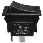 ROCKER SWITCH 1P1T 20A ON-OFF 0.25in QC 20a/125vac 10a/277vac