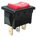 ROCKER SWITCH 1P2T 10A ON-OFF-ON 125VAC QT 13X20MM ACTU RED