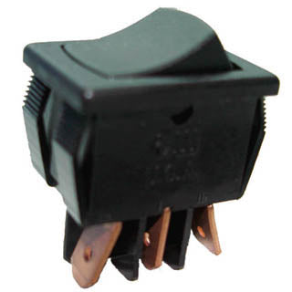 ROCKER SWITCH 1P2T 8A ON-NONE-ON 125VAC QT 13X20MM BLK