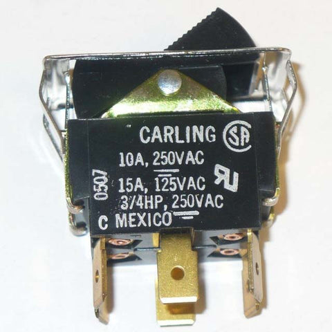 ROCKER SWITCH 2P2T 15A ON-NONE- ON 125VAC QT 21X38MM BLK