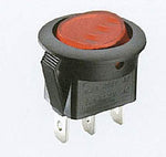 ROCKER SWITCH LIT 1P1T 6A ON-OFF 12VDC QT 14.5MM HOLE ACTU RED