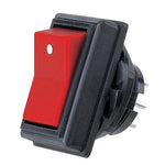 ROCKER SWITCH 2P2T 10A ON-NONE- ON 125V SOL 17.6MM RED