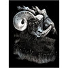 SILVER ENGRAVING LONGHORN RAM