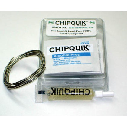 SMD REMOVAL KIT LEAD FREE W/ALLOY FLUX & ALCOHOL WIPES