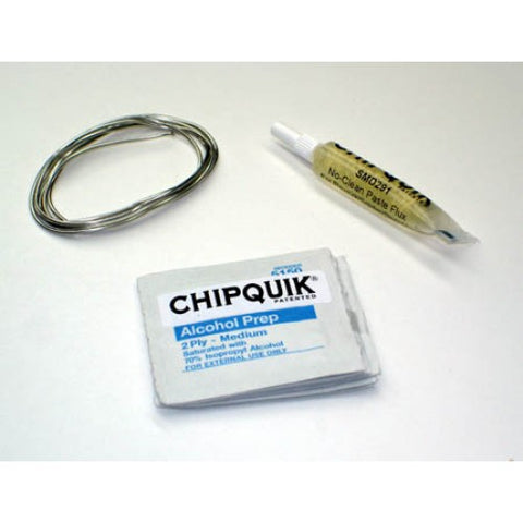 SMD REMOVAL KIT W/ALLOY FLUX & ALCOHOL WIPES