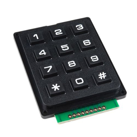 KEYPAD 4X3 KEYS 12 KEYS MEMBRANE SWITCH ABS PLASTIC