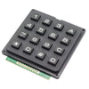 KEYPAD 4X4 KEYS 3.3-5V BLK KEYS 2.6X2.6X0.4IN