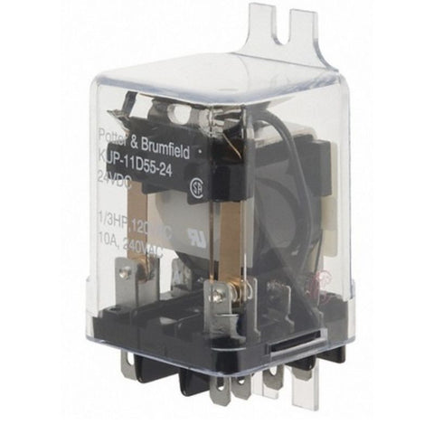 RELAY DC 24V 2P2T 10A 8P QT SKT 10A/120VAC{{