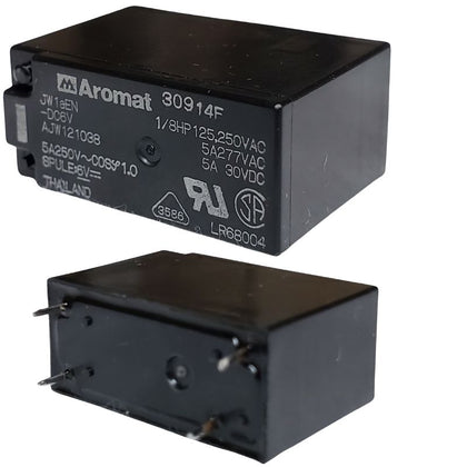 RELAY DC 6V 1P1T 5A 4PINS PCMT 5A/277VAC O/STK AT VAUGHAN W37C{