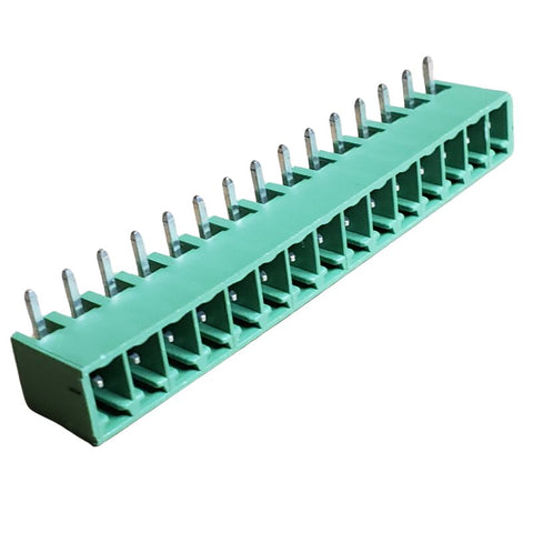 TERM BLOCK 15P PCRA 3.71MM GRN