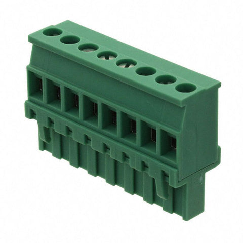 TERM BLOCK 8P FEM PLUG ST 5MM GRN