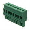 TERM BLOCK 8P FEM PLUG ST 5MM GRN