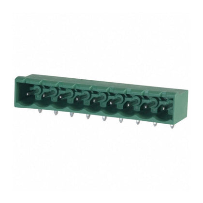 TERM BLOCK 9P PCRA HDR SKT 5MM GRN{{