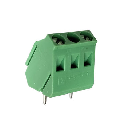 TERM BLOCK 2P PCRA 10MM 45DEGREE GRN{{