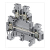 TERM BLOCK DIN RAIL DOUBLE DECK GREY 2 INDEPENDENT CIRCUITS