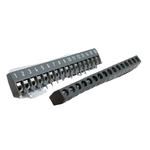 TERM BLOCK 16P PCST 5MM GREY {{