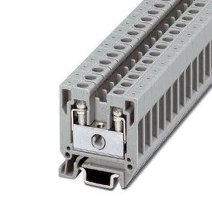 TERM BLOCK DIN RAIL 15MM 24-12 AWG 32A 500V{{