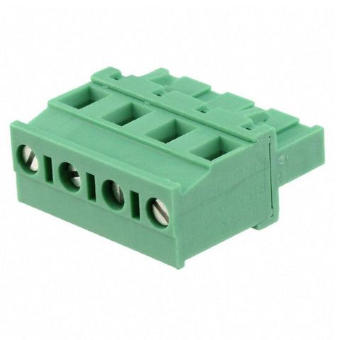 TERM BLOCK 4P FEM PLUG ST 7.5MM GRN