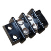 TERM BLOCK 2P FLUSH 2ROW 30A 300V 10-18AWG BLK