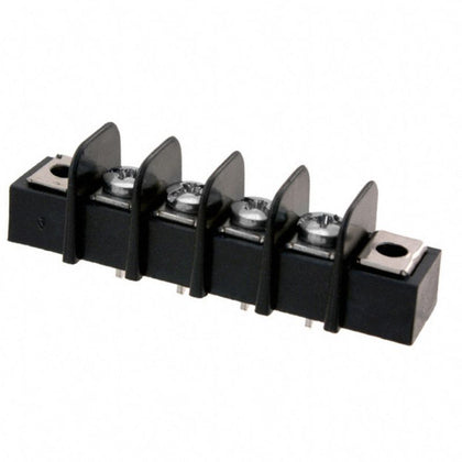 TERM BLOCK 4P PCST 1ROW BLK